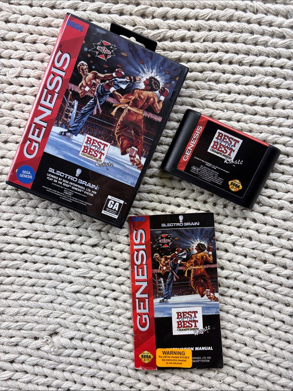 Best of the Best: Championship Karate Sega Genesis Game with Manual and Box